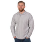 heather grey pique polo shirt uc113