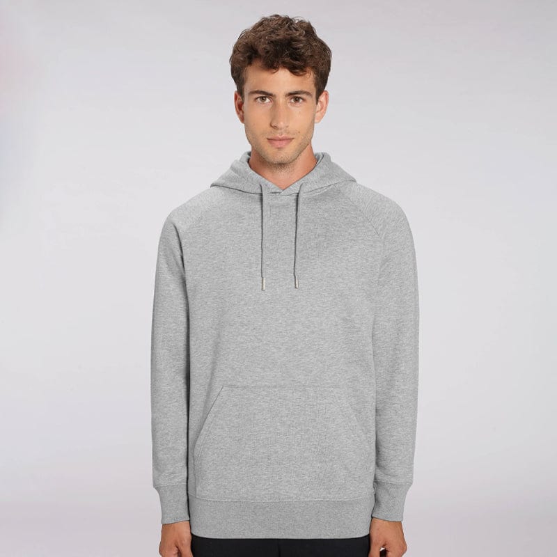 heather grey stsm565 organic hoodie