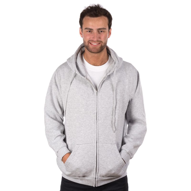 Men's Classic Full-Zip Hooded Sweatshirt - PC78ZH, Red, 4XL, 50/50 Cotton/Poly Fleece, YKK Zipper