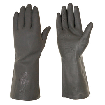 Heavy Duty Black Rubber Glove