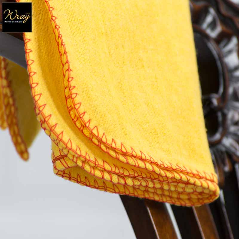 hemmed yellow duster