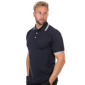 Henbury Tipped Collar Polo Shirt HB150