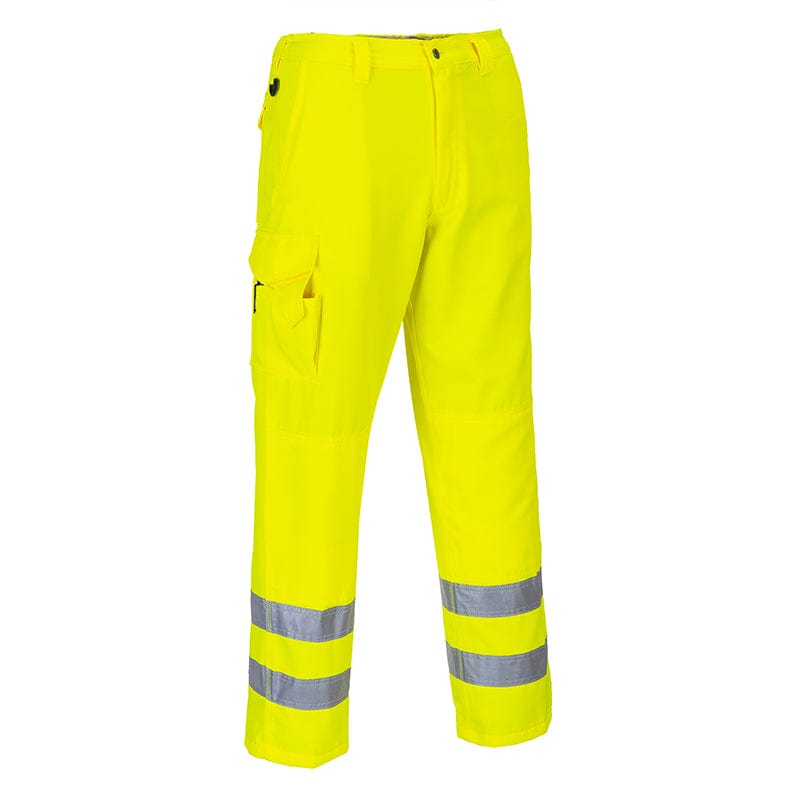 hi vis contrast trousers yellow