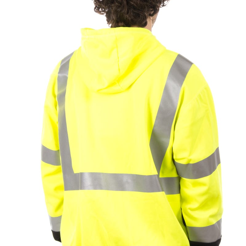 hi vis hoodie zipped