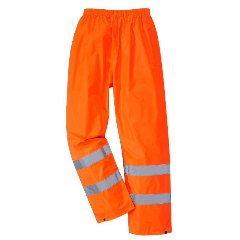 hi vis workwear safety trousers orange