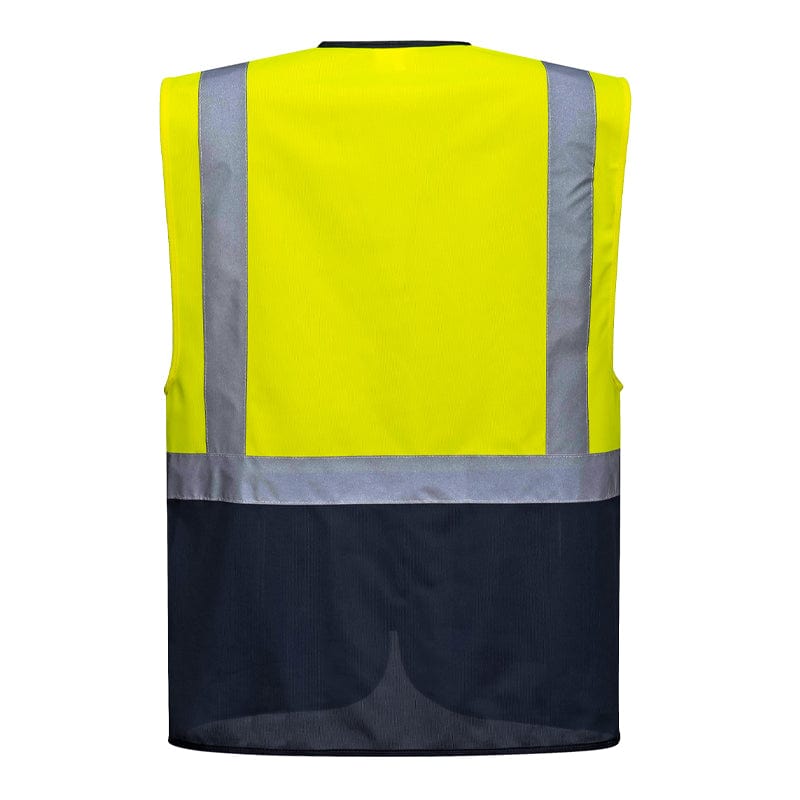 high vis portwest contrast vest