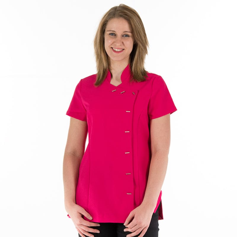 hot pink ladies spa tunic pr682