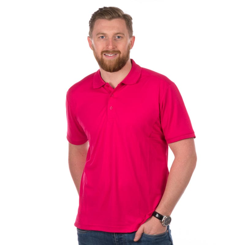 hot pink premier pr615 polo