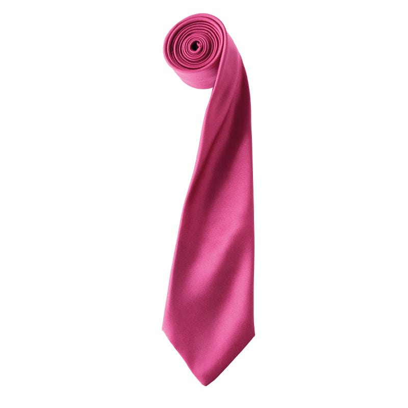 hot pink premier satin tie