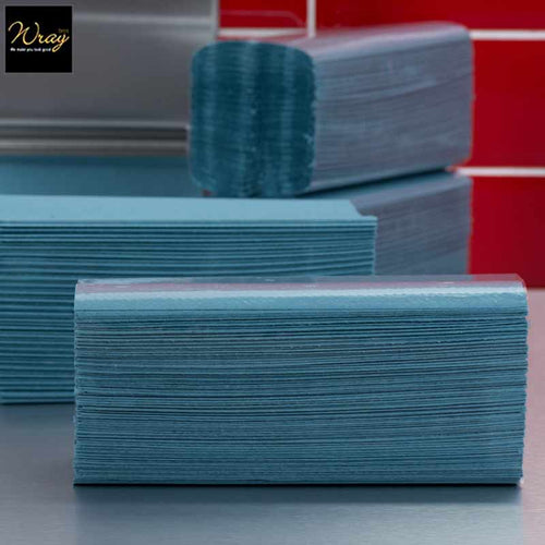 jangro c fold blue hand towel