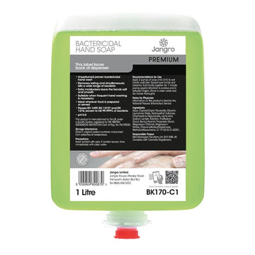 jangro cartridge premium bactericidal hand soap 6 x 1l