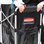 janitorial laundry cart rubbermaid