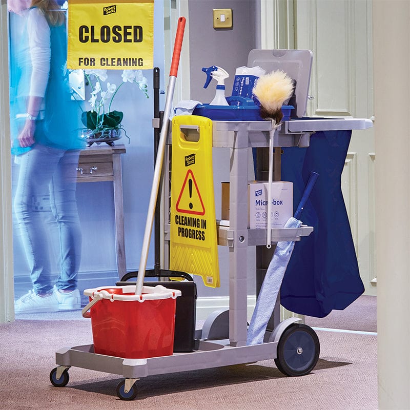 jolly trolley janitorial cart