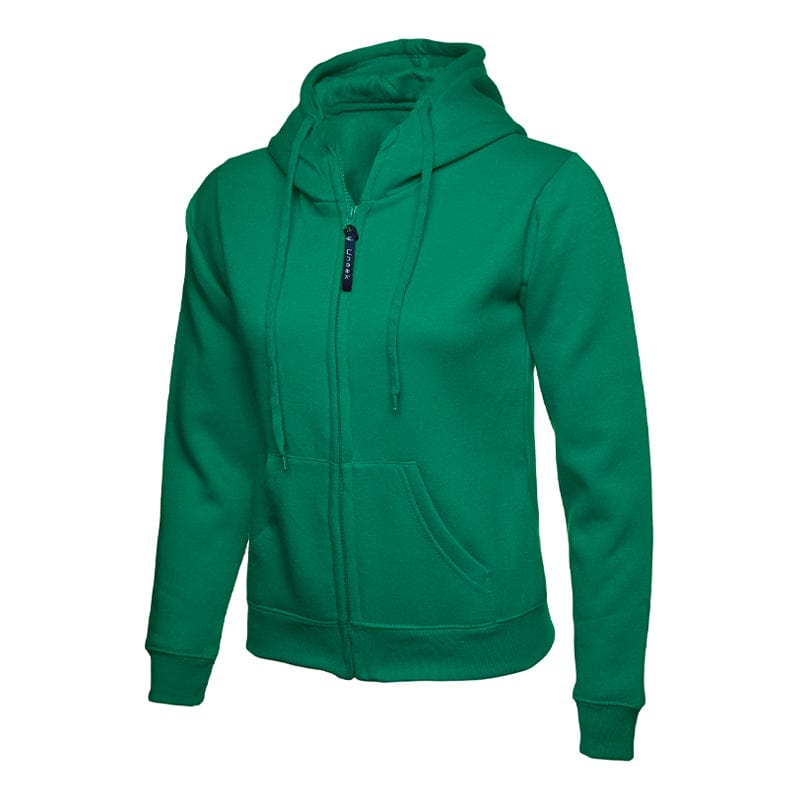 kelly green uneek ladies hoodie