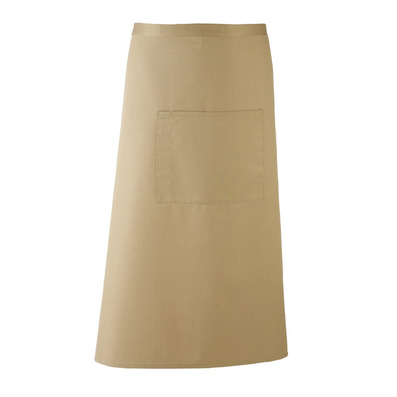 khaki bar worker long apron