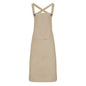 khaki front pocket apron