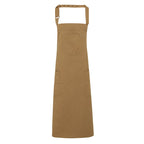 khaki pop snap barber apron