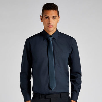 kustom kit business shirt long sleeved kk104