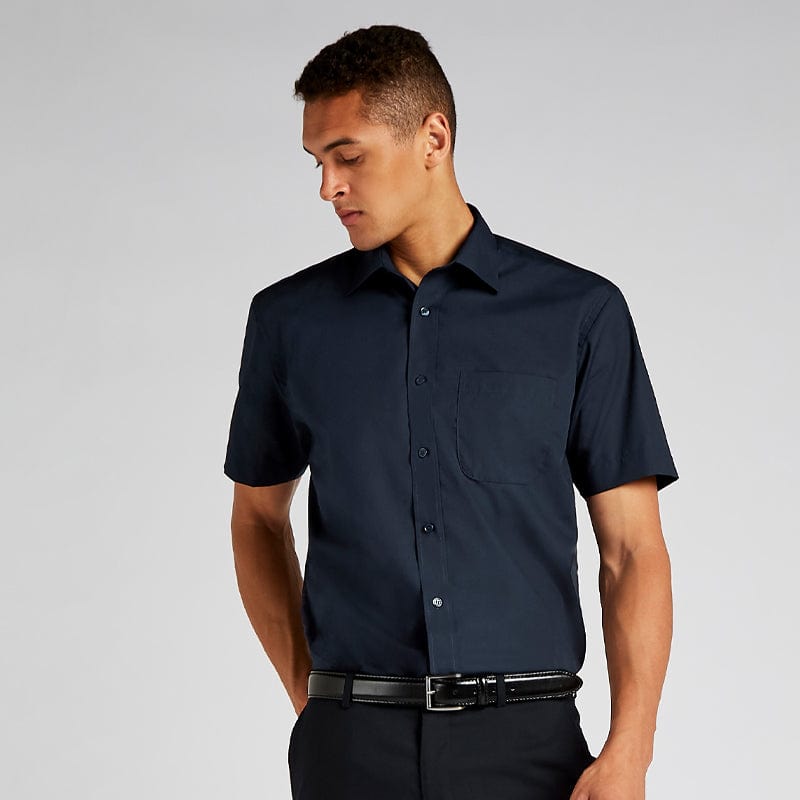 kustom kit business shirt short sleeved kk102
