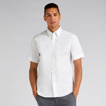 Kustom Kit Tailored Fit Oxford Short Sleeve Shirt