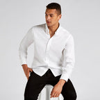 kustom kit tailored fit premium oxford shirt