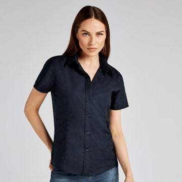 kustom kit women s oxford short sleeve shirt
