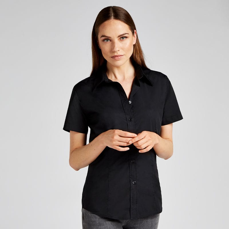 kustom kit women s workforce short sleeve shirt
