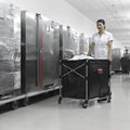 large laundry cart hospital