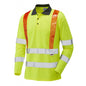 leo workwear bickleton eco hi vis polo