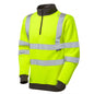 leo workwear brynsworthy hi vis zip sweatshirt