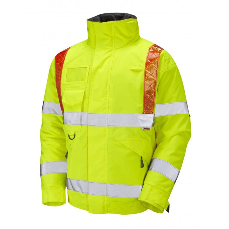 leo workwear portmore hi vis bomber jacket