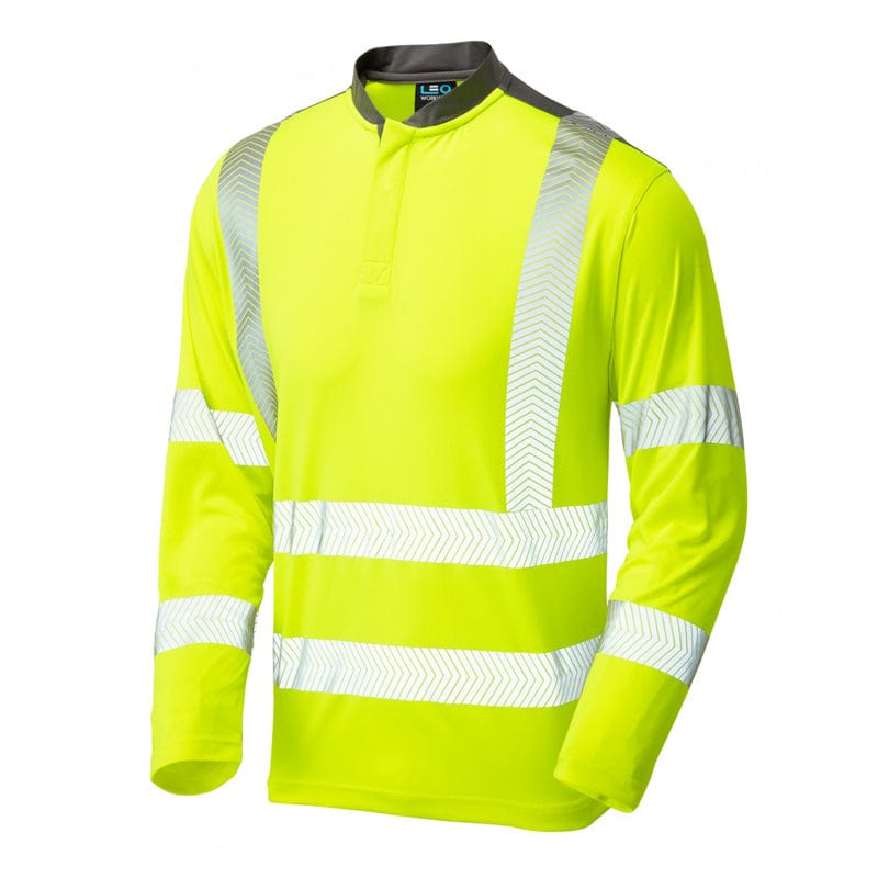 leo workwear watermouth hi vis t shirt