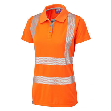 Leo Workwear Women's Pippacott Hi-Vis Polo