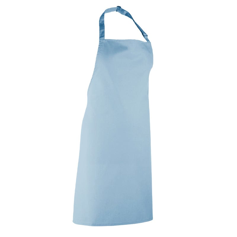 light blue adjustable neck apron