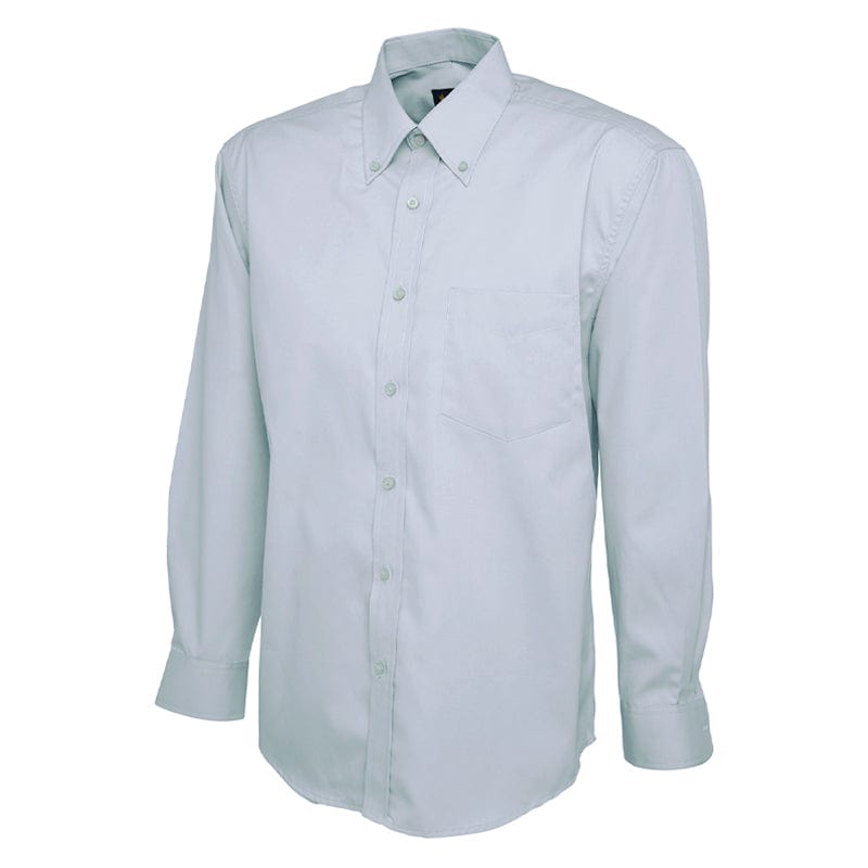 light blue mens long sleeve oxford shirt