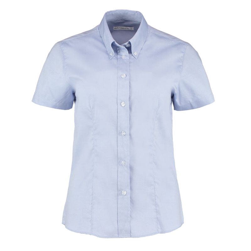 light blue womens oxford shirt kk701
