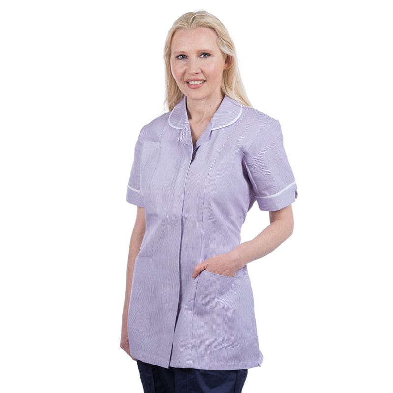 lilac nurses tunic stripe r4