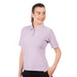 lilac three button womens polo