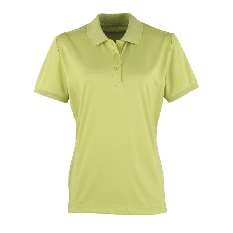 lime pique polo pr616