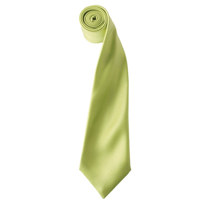 lime premier satin tie