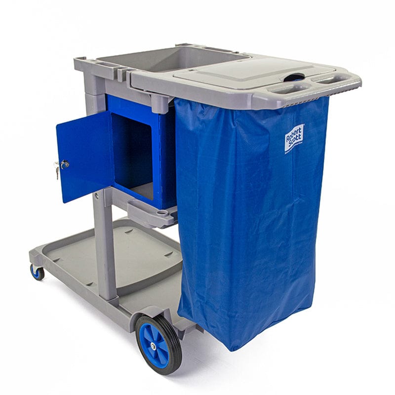 lockable cleaning trolley