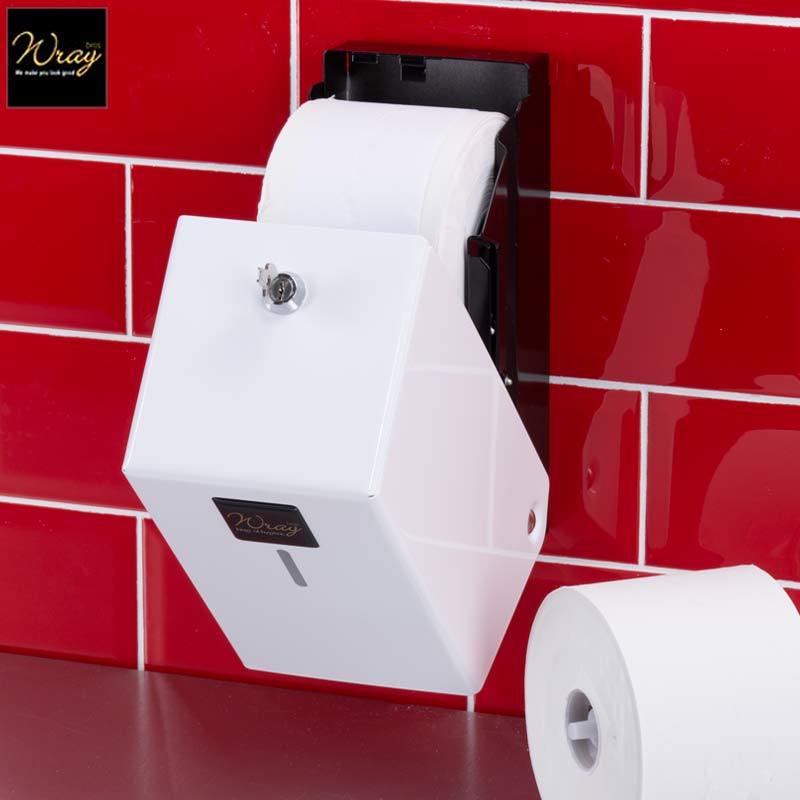 lockable toilet roll dispenser