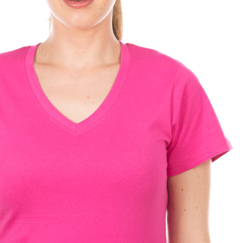 long lasting colour ladies v neck