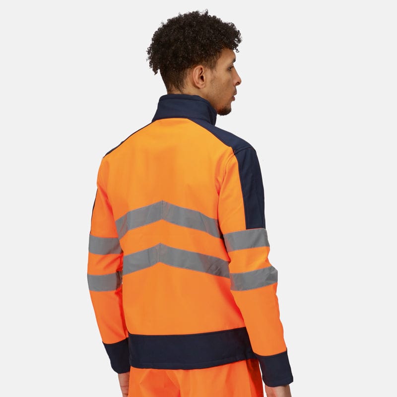 mens hi vis softshell jacket