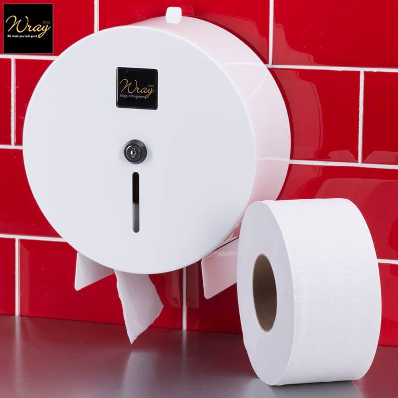 metal mini jumbo toilet roll dispenser