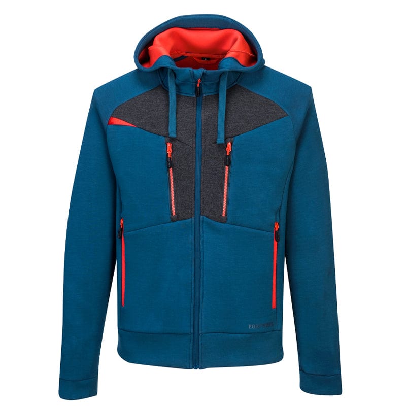 metro blue dx472 zipped hoodie