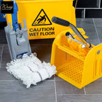microfibre flat mop bucket