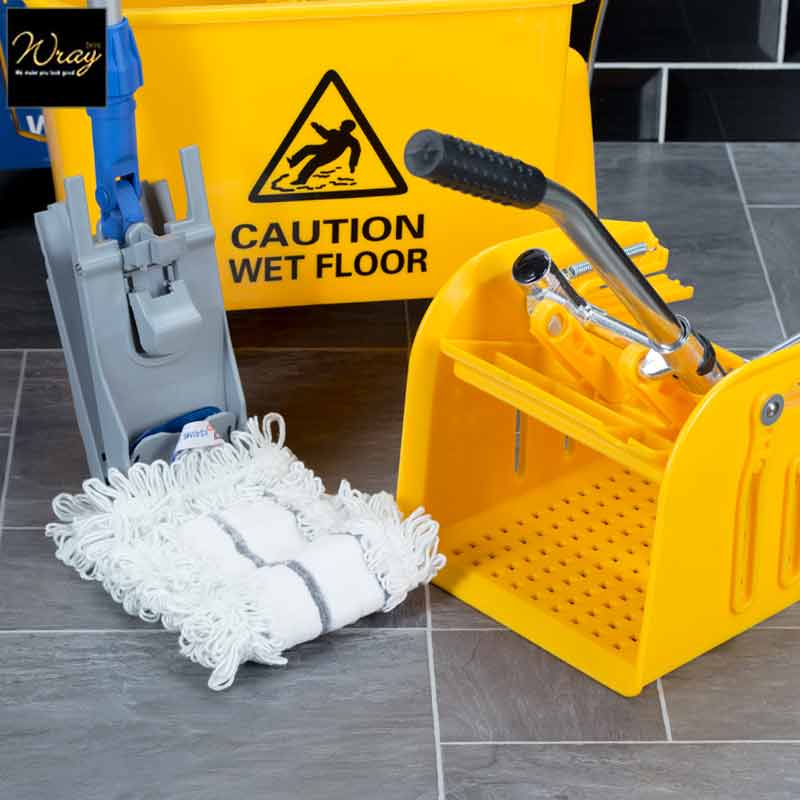 microfibre flat mop bucket