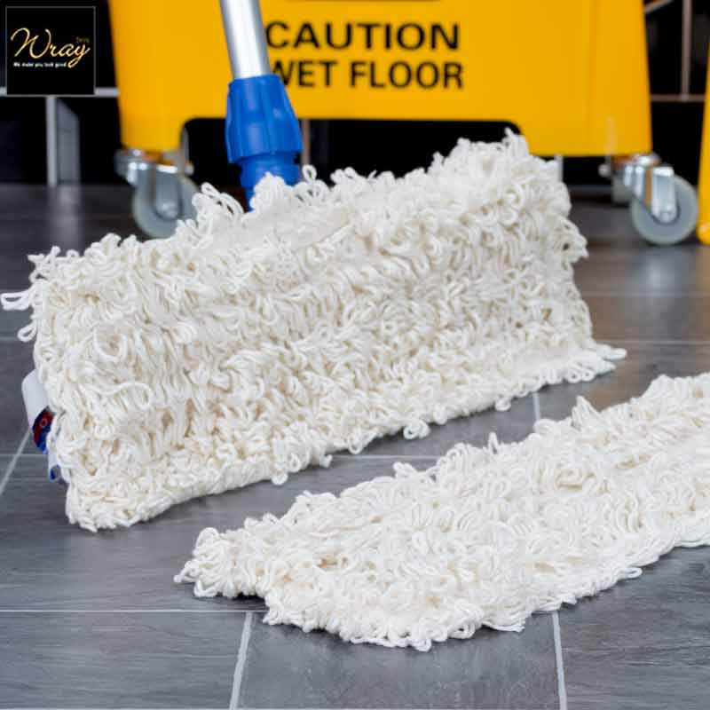 Wet/Dry Flat Mop Head Replacement - 10.24x3.54 Inch, Gray, Fits Most Flat Mop Handles