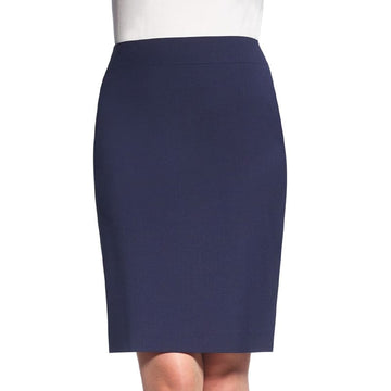 Brook Taverner Numana Straight Skirt - Mid Blue